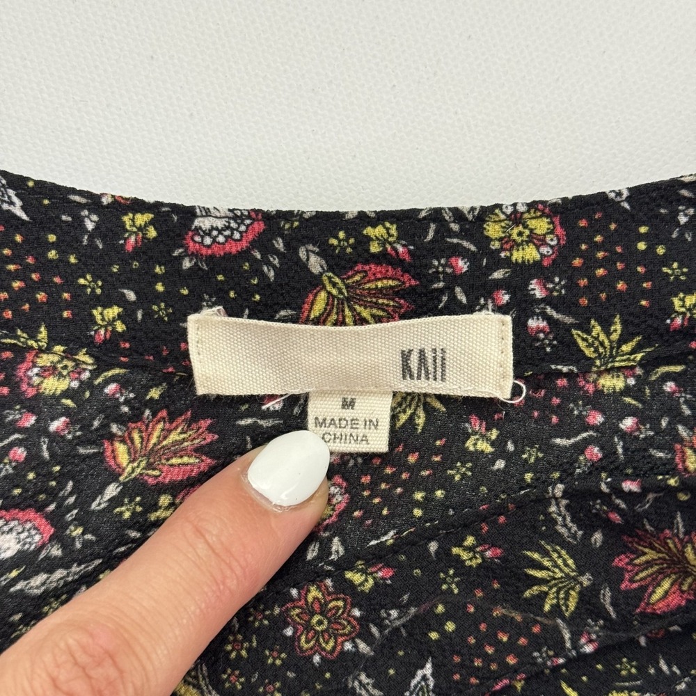 KAII Women's Top Size M Boho Chic Blouse‎ Casual Flowy Feminine Style - Picture 5 of 7